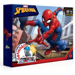 Quebra-Cabeça Grandão 120 Peças Homem Aranha Toyster 002396