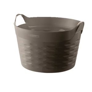 Cesto Organizador Sanremo Plástico Cinza 30L