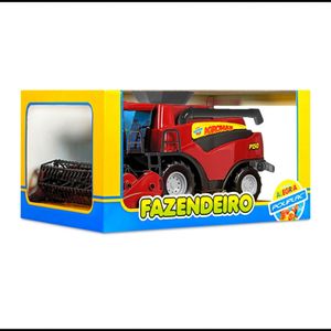 Trator Colheitadeira Fazendeiro Vermelho 7256 Poliplac