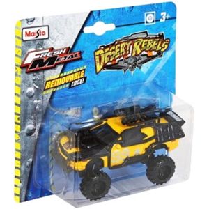 Miniatura Carro Desert Rebels Dodge Challenger Amarelo Maisto 25208