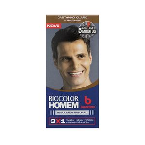 Tonalizante Bozzano Biocolor Homem Castanho Claro