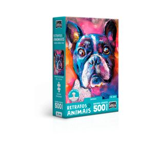 Quebra Cabeça Nano Retratos Animais Cachorro 500 Peças Toyster 002895