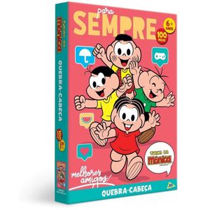 Quebra Cabeça 100 Peças Turma Da Mônica Toyster 002845