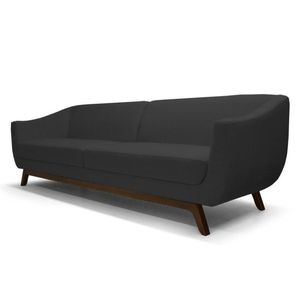 Sofá Atenas 4 Lugares 260cm C05 Corano Preto - Domi
