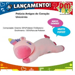 Pelúcia Amigos Do Coração Unicórnio Dm Brasil Dmt6228