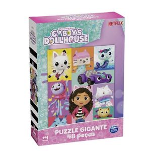 Quebra Cabeça GabbyS Dollhouse 48 Peças Gigante Grow 04373