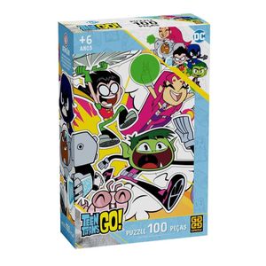 Quebra Cabeça Teen Titans Go 100 Peças Grow 04531