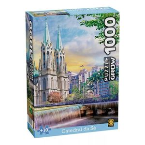 Quebra Cabeça Catedral Da Sé 1000 Peças Grow 04554