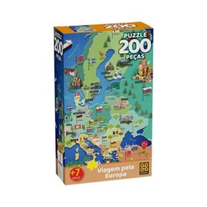 Quebra Cabeça Viagem Pela Europa Grow 04559
