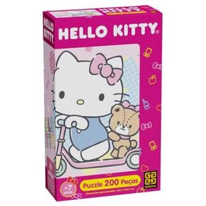 Quebra Cabeça Hello Kitty 200 Peças Grow 04677