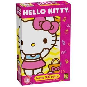 Quebra Cabeça Hello Kitty 100 Peças Grow 04676