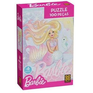 Quebra Cabeça Barbie Brilhante 100 Peças Grow 04587