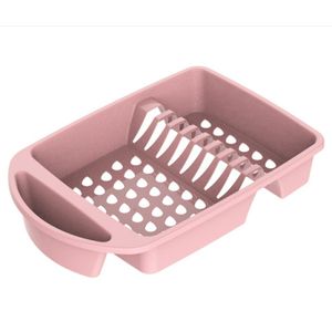 Escorredor de Louças Para Pratos Copos Talheres - Rosa