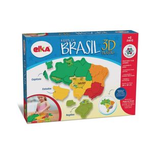 Quebra Cabeça 3D Mapa Do Brasil Elka 1109