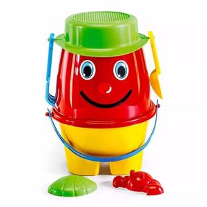 Balde De Praia Boneco Didatico 4606 Poliplac