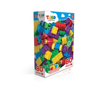 Blocos De Montar 80 Peças Tand Kids Toyster 002296