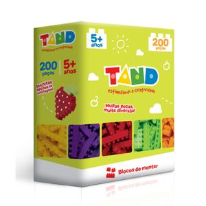 Blocos De Montar 200 Peças Tand Kids Toyster 002419