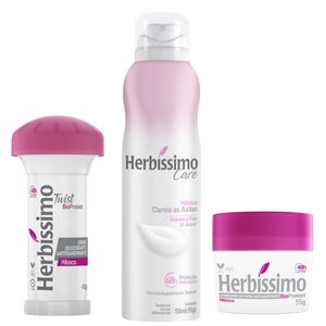 Kit Desodorante Herbíssimo Bioprotect Hibisco - c/3 unidades