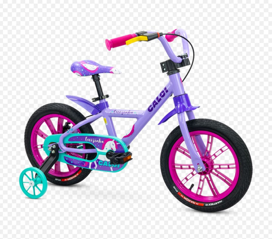Bicicleta Infantil Aro 14 Cecizinha Roxo E Pink Nathor 2024