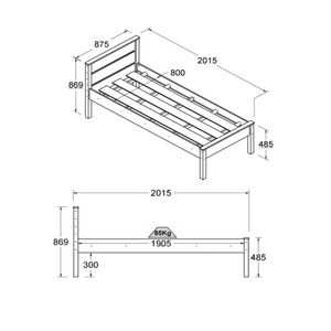 Cama Solteiro Ditália CM-22