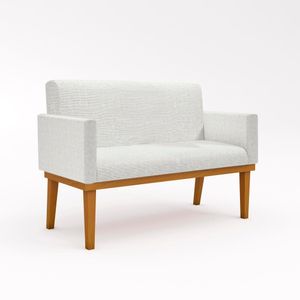 Namoradeira 2 Lugares Pés Palito Nina Suede