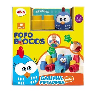 Blocos De Montar Fofo Blocos Galinha Pintadinha Elka 1047