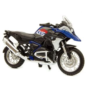 Miniatura Moto Bmw R1200 Gs 2017 Azul 1/18 Maisto 35300