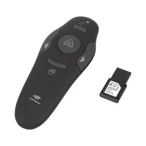 Apresentador de Slides Laser Pointer C3Tech S/ Fio Preto Laser AP-400
