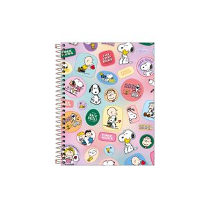 Caderno Capa Dura Snoopy Tilibra 1 Matéria 80 Folhas