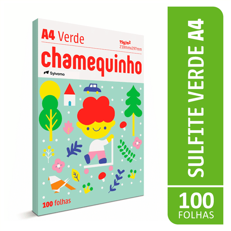 papel-chamequinho-a4-verde-100f