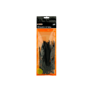 Abraçadeira de Nylon 100X2,5mm Preta Foxlux