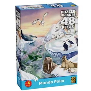 Quebra Cabeça Gigante 48 Peças Mundo Polar Grow 04560