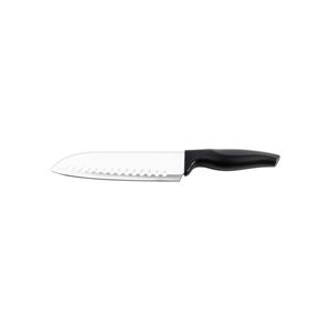 Faca Santoku 7 polegadas para fatiar e picar carnes, vegetais, legumes e frutas com lâmina aço inoxidável polido. Linha Cross Brinox