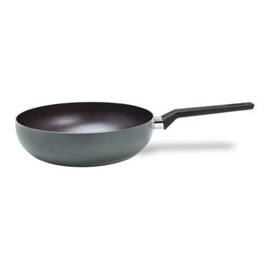 Wok 28 cm 3,55 L Revestimento Antiaderente Mineral Resist Cor Cinza Linha Ceramic Life Preserve Brinox