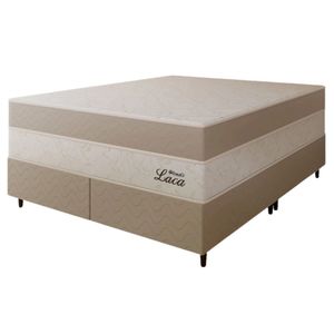 Conjunto Colchão de Casal e Base Topázio Laca 1,58x1,98m Bege