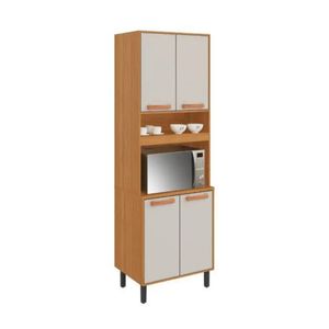 Paneleiro Duplo Itatiaia Napoles 70cm 4 Portas Nicho para Forno Cinamomo/Off White