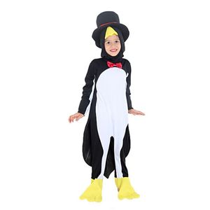 Fantasia Pinguim Infantil com Capuz e Cartola
