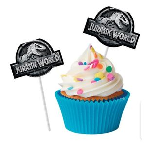 Bandeirinha para Docinhos 8 Unidades - Jurassic World 2 - Festcolor