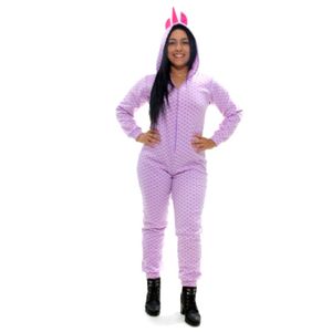 Pijama Unicórnio Soft com Capuz Adulto