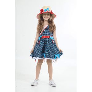 Fantasia Junina Xadrez Infantil - Festa Junina