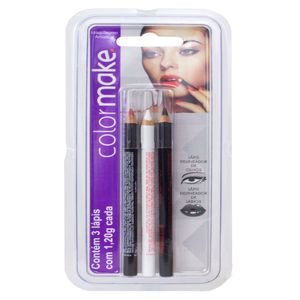 Kit Lapis Delineador com 3 Cores - Color Make
