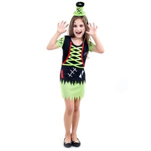 Fantasia Frankstein Feminina Infantil - Halloween