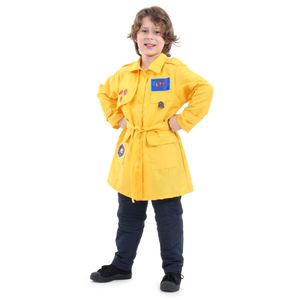 Fantasia DPA Amarelo Infantil Luxo - Detetives do Prédio Azul