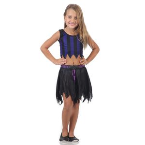 Fantasia Conjunto Vampira Pop Infantil - Halloween