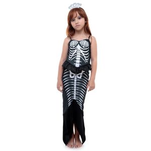 Fantasia Sereia Esqueleto Infantil - Halloween