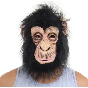 Máscara Macaco Latex com Cabelo