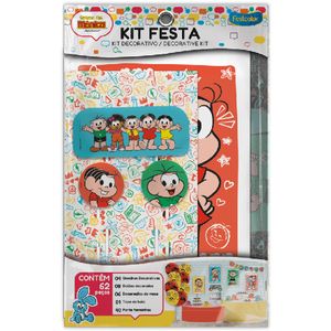 Kit Decorativo Turma da Mônica  62 Peças para Festa Infantil