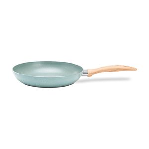 Frigideira com Fundo de Indução 24 cm 1,35 L Revestimento Cerâmico Antiaderente Cor Verde Linha Ceramic Life Botanika Brinox