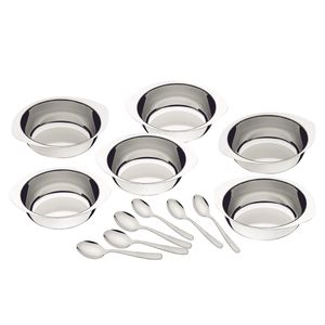 Kit para Sobremesa Tramontina Service em Aço Inox 12 Peças