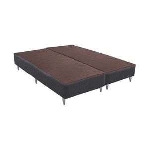 Base Sommier Linho Cinza Super King (193x203x23) - Revestida em Linho - Ortobom